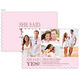 Light Pink Devoted Dreams Engagement Invitations Image 1 of 5
